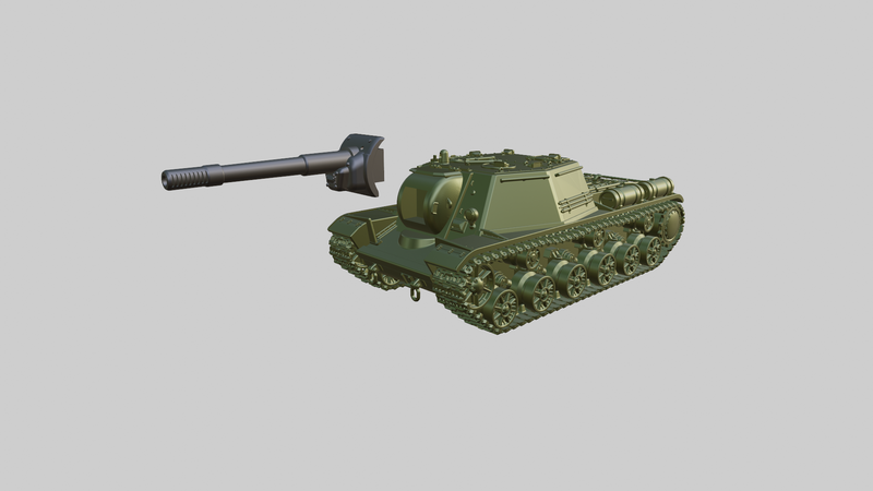 SU-152 Heavy SPG - Russian Army - Bolt Action - wargame3d- 28mm Scale