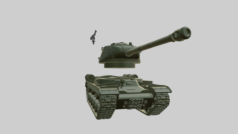 IS-2 Heavy Tank - Russian Army - Bolt Action - wargame3d- 28mm Scale