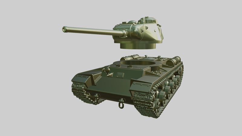 KV-85 Heavy Tank - Russian Army - Bolt Action - wargame3d- 28mm Scale