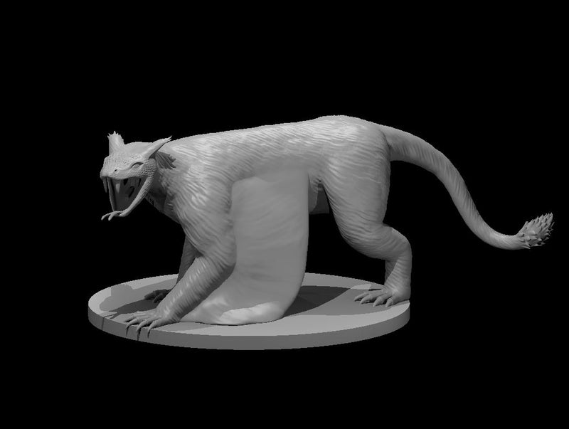 Flying Cat Lizard - DND - Pathfinder - Dungeons & Dragons - RPG - Tabletop - mz4250- Miniature-28mm-1"Scale