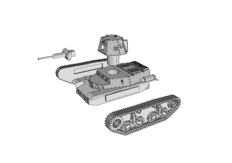 Marmon-Herrington CTMS-1TB1 - US Army - Bolt Action - wargame3d- 28mm Scale