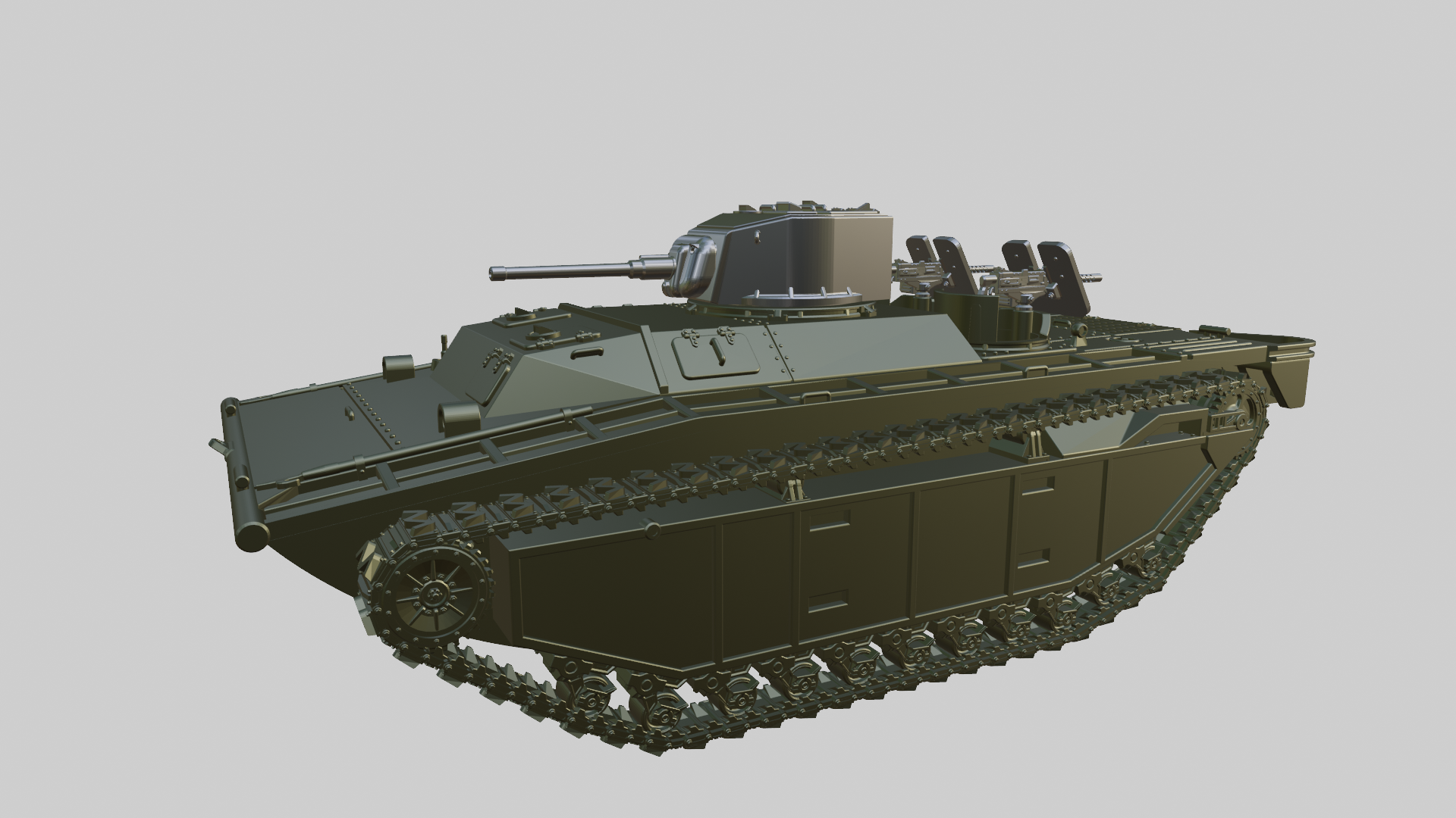 LVT(A)-1 - US Army - 28mm Scale -  wargame3d