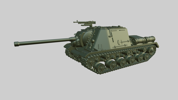 ISU-122 Heavy SPG - wargame3d- 28mm Scale - Russian Army - Bolt Action