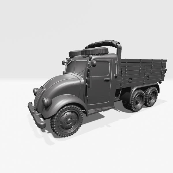 Medium 6x6 Truck Tatra 82 - Other Nations Fighting Vehicles - 28mm Scale - Bolt Action - wargame3d