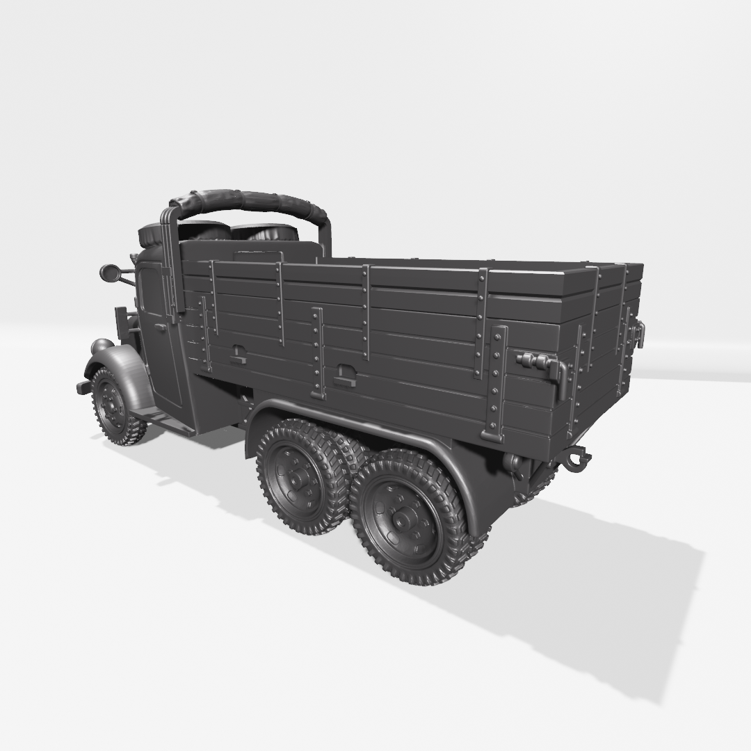 Medium 6x6 Truck Tatra 82 - Other Nations Fighting Vehicles - 28mm Scale -  wargame3d