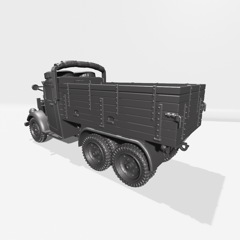 Medium 6x6 Truck Tatra 82 - Other Nations Fighting Vehicles - 28mm Scale - Bolt Action - wargame3d