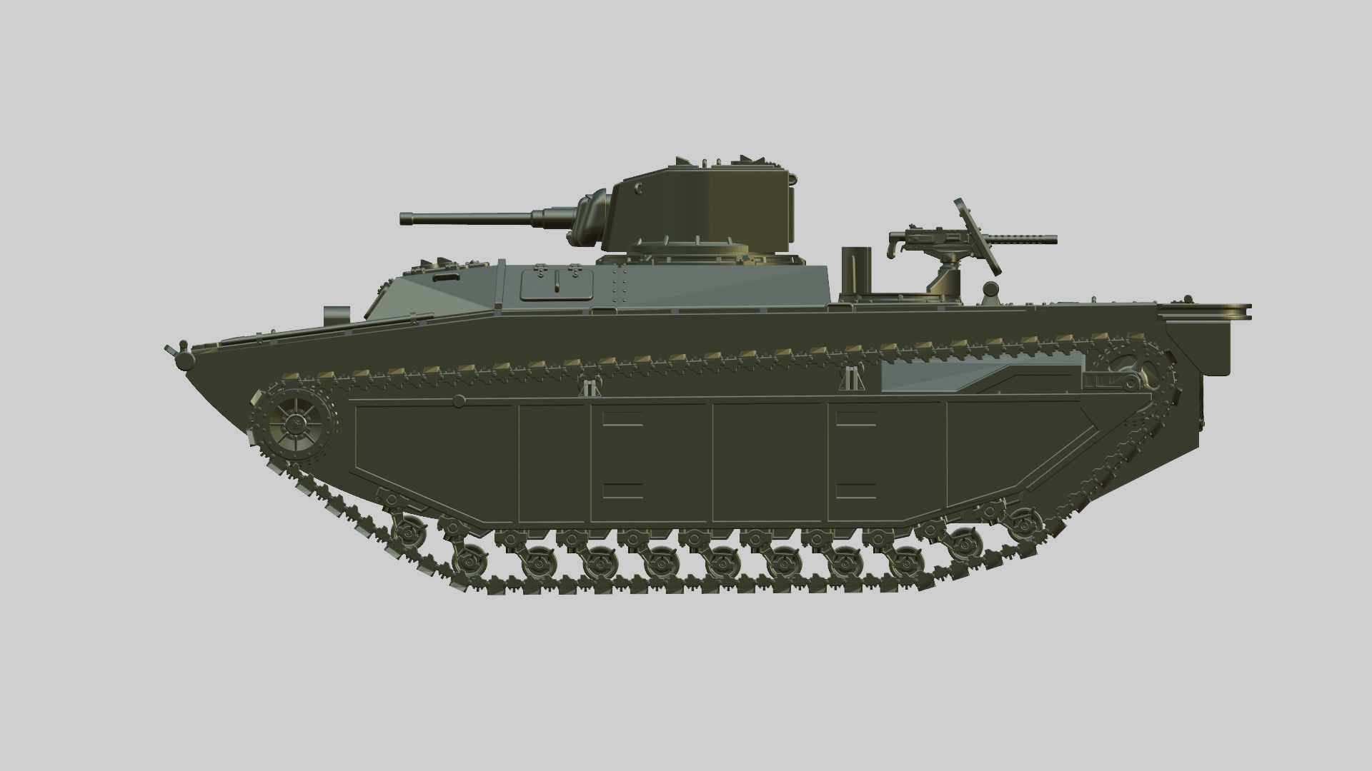 LVT(A)-1 - US Army - 28mm Scale -  wargame3d