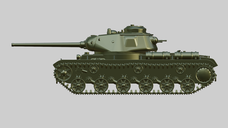 KV-85 Heavy Tank - Russian Army -  wargame3d- 28mm Scale