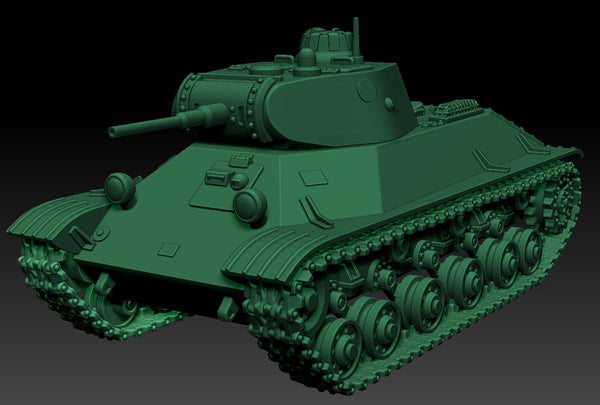 T-50 Light Tank - Russian Army - Bolt Action - wargame3d- 28mm Scale