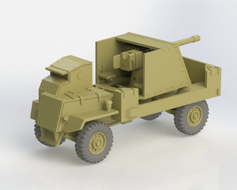 AEC Mk I Gun Carrier Deacon - UK Army - 28mm Scale - Bolt Action - wargame3d