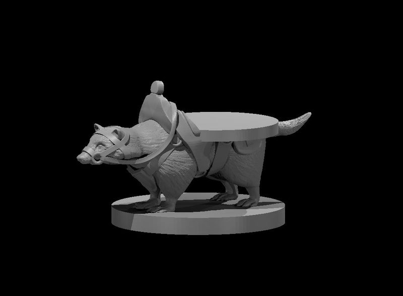 Giant Badger Mount - DND - Pathfinder - Dungeons & Dragons - RPG - Tabletop - mz4250- Miniature-28mm-1"Scale