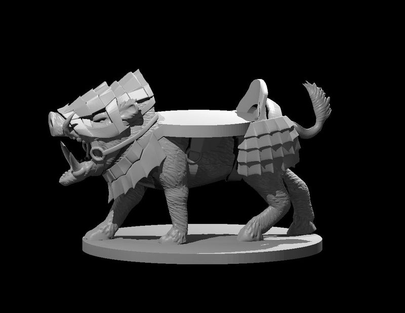 Giant Boar Mount - DND - Pathfinder - Dungeons & Dragons - RPG - Tabletop - mz4250- Miniature-28mm-1"Scale