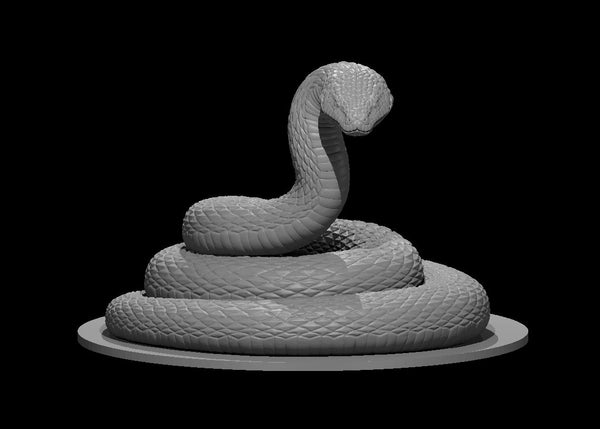 Giant Constrictor Snake - DND - Pathfinder - Dungeons & Dragons - RPG - Tabletop - mz4250- Miniature-28mm-1"Scale