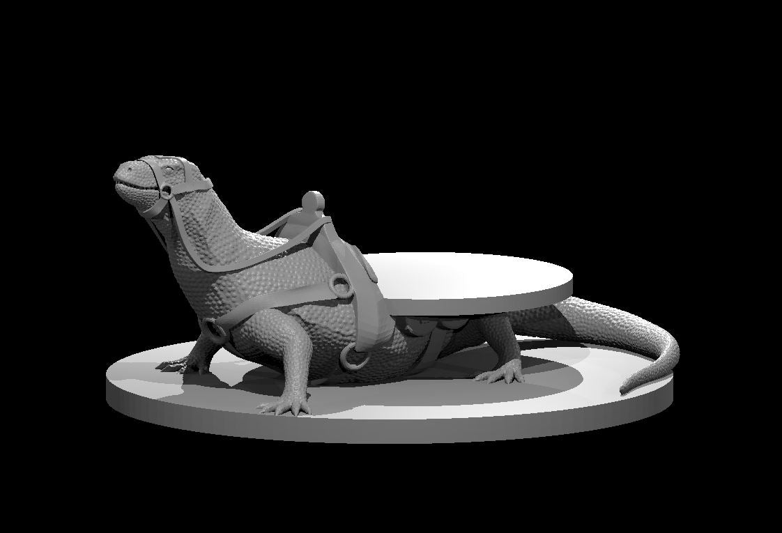 Lizard Racing Mount Giant Lizard Mount - DND - Pathfinder - Dungeons & Dragons - RPG - Tab