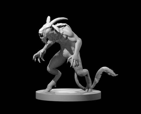 Goat-Man - DND - Pathfinder - Dungeons & Dragons - RPG - Tabletop - mz4250- Miniature-28mm-1"Scale