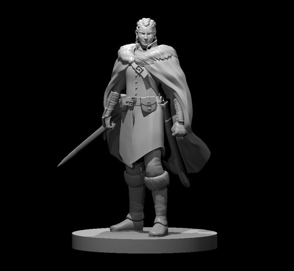 Goliath Female Fighter - DND - Pathfinder - Dungeons & Dragons - RPG - Tabletop - mz4250- Miniature-28mm-1"Scale