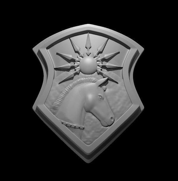 Hellrider Crest - DND - Pathfinder - Dungeons & Dragons - RPG - Tabletop - mz4250- Miniature-28mm-1"Scale