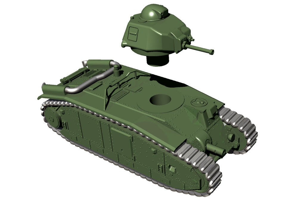 Char B1 BIS - French Army -  wargame3d- 28mm Scale