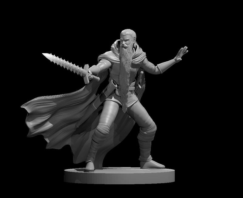 Male Humans Pack 5 - DND - Pathfinder - Dungeons & Dragons - RPG - Tabletop - mz4250- Miniature-28mm-1"Scale