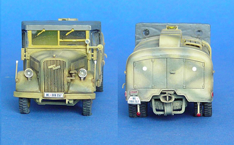 Opel Blitz Tankwagen - Kfz.385 - Germany - Bolt Action - wargame3d - 28mm Scale