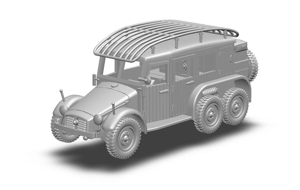 Krupp Protze L2 H-143 Funkkraftwagen Kfz.19 - WWII - German Army - Bolt Action - wargame3d - 28mm Scale