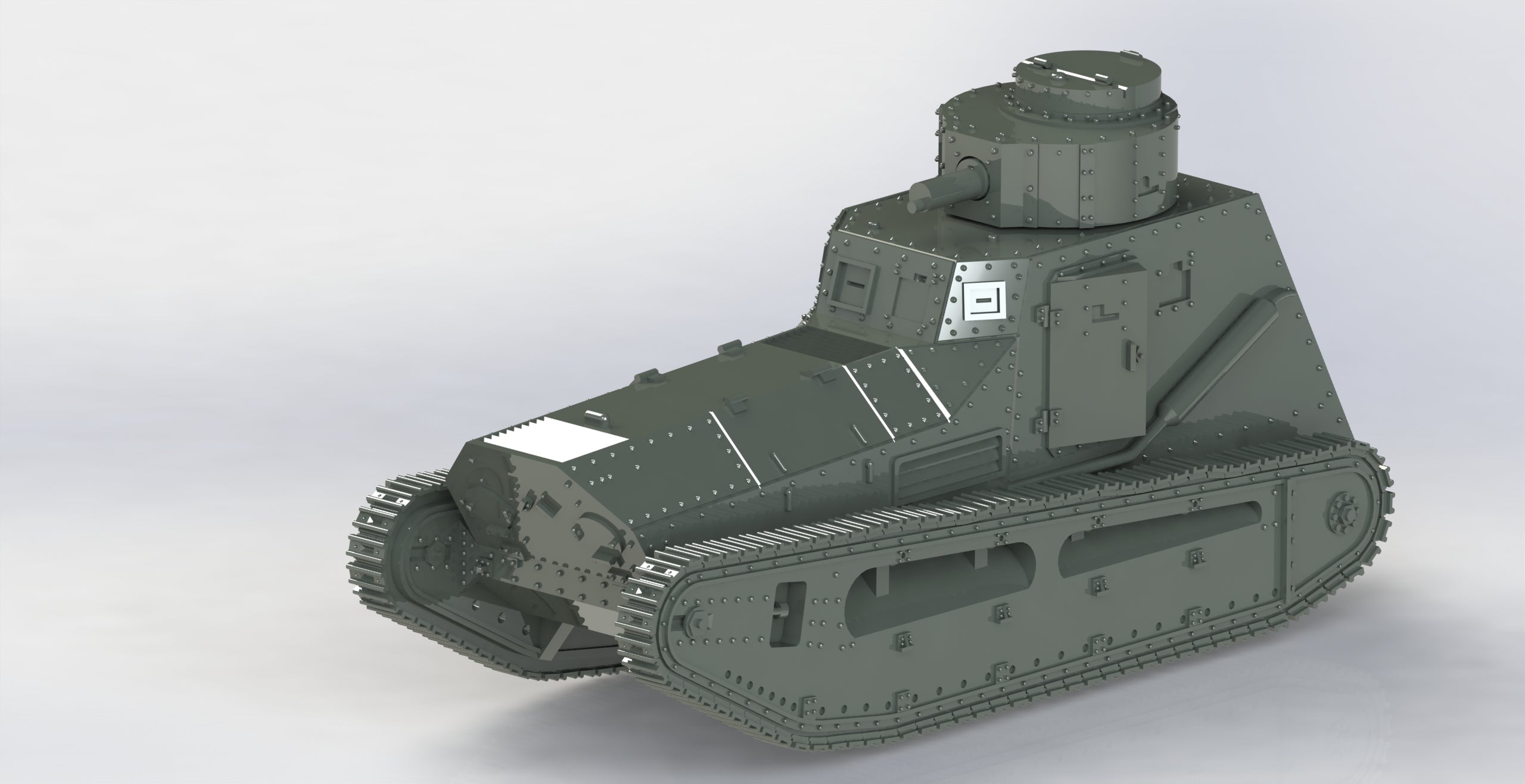 Leichter Kampfwagen II - WWI - German Army -  wargame3d- 28mm Scale