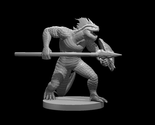 Lizardfolk W/Sword and Sheild - DND - Pathfinder - Dungeons & Dragons - RPG - Tabletop - mz4250- Miniature-28mm-1"Scale