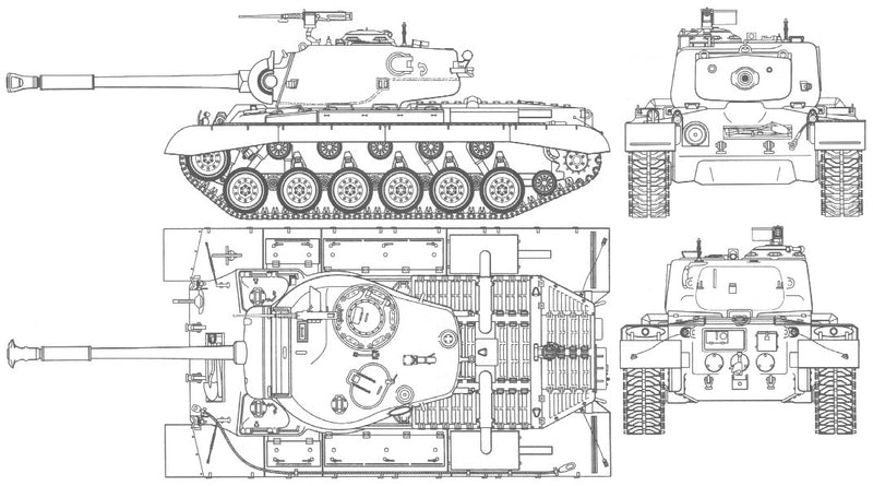 M46 Patton - 28mm Scale - Bolt Action - wargame3d