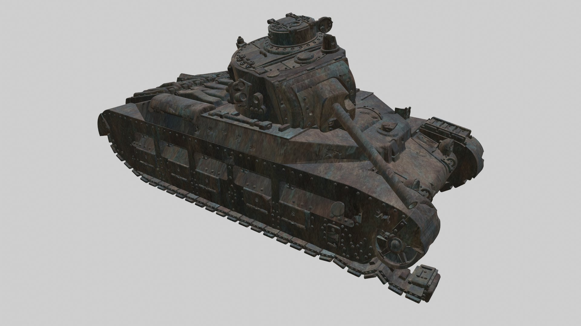 Destroyed Matilda II - A11 Infantry Tank Mark I - UK Army - 28mm Scale -  wargame3d