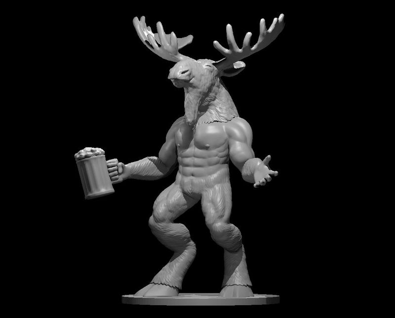 Moosataur - DND - Pathfinder - Dungeons & Dragons - RPG - Tabletop - mz4250- Miniature-28mm-1"Scale