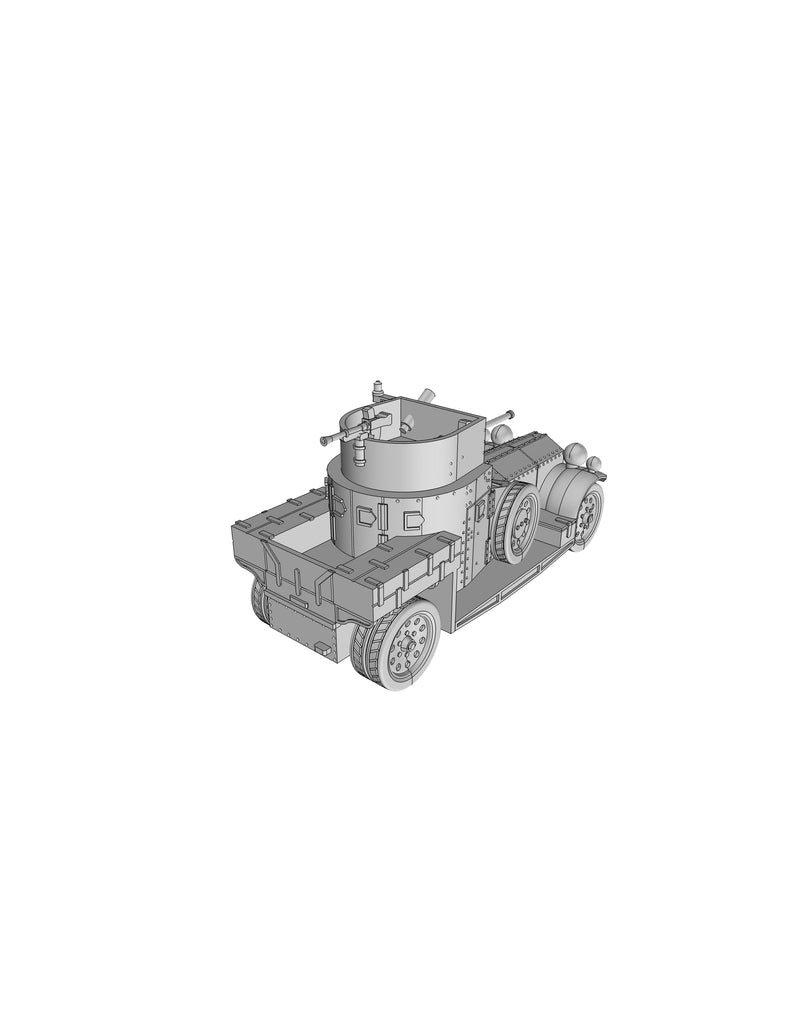 Rolls Royce Armored Car - UK Army - Bolt Action - wargame3d- 28mm Scale