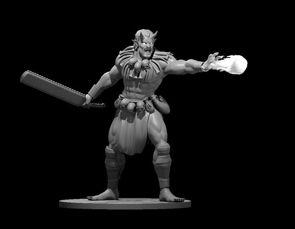 Oni Jungle Male - DND - Pathfinder - Dungeons & Dragons - RPG - Tabletop - mz4250- Miniature-28mm-1"Scale