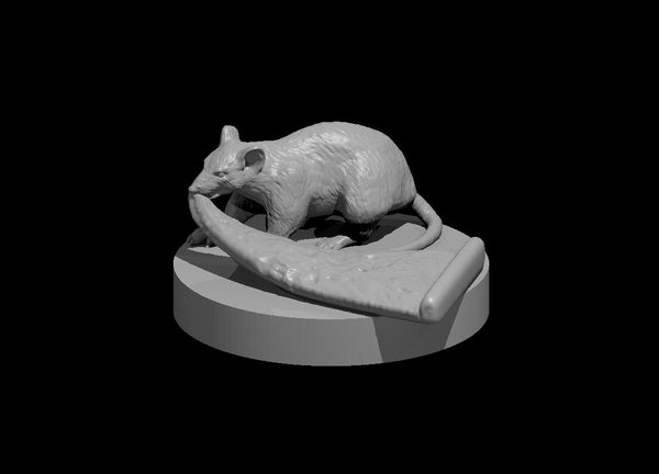 Pizza Rat - DND - Pathfinder - Dungeons & Dragons - RPG - Tabletop - mz4250- Miniature-28mm-1"Scale