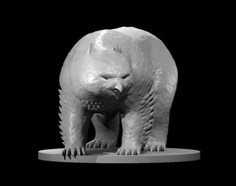 Polar Owlbear - DND - Pathfinder - Dungeons & Dragons - RPG - Tabletop - mz4250- Miniature-28mm-1"Scale