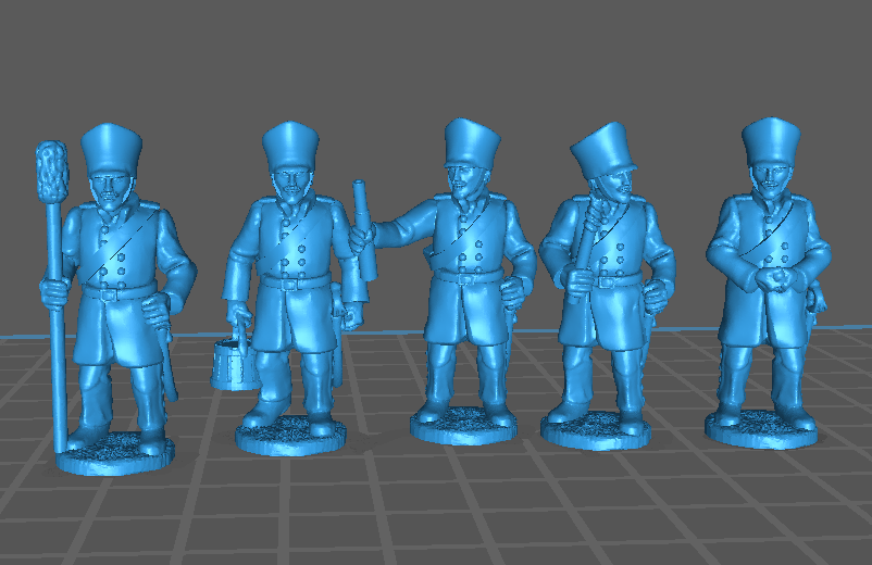 28mm Prussian Horse Artillery 1812-1815 - 4 Minis - MC Minis