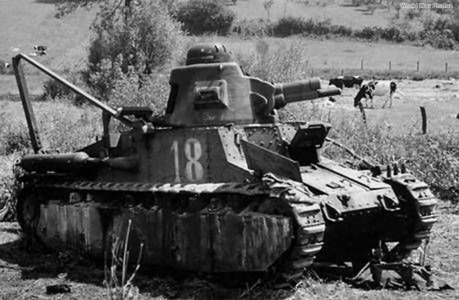 Light Tank Renault D1 - French Army - 28mm Scale -  wargame3d