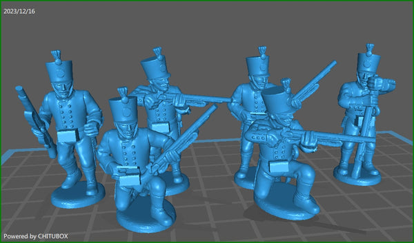 28mm Russian Jaegers 1805-07 skirmishing - 6 Minis