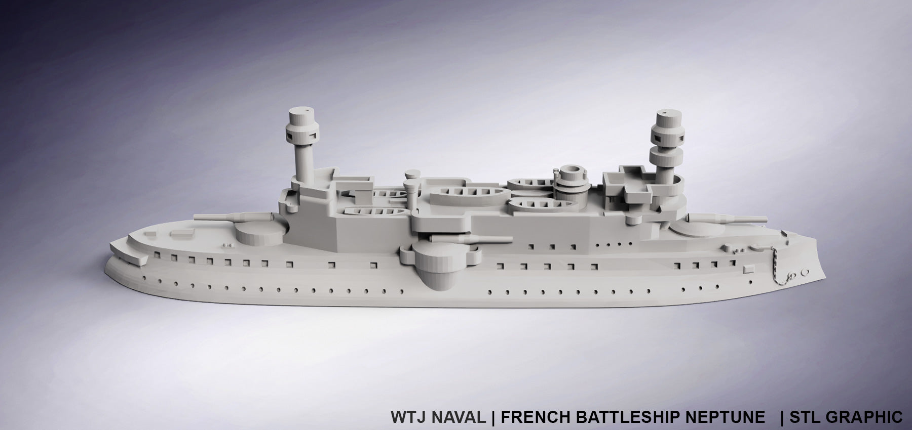 Neptune - French - Pre Dreadnought Era - Wargaming - Axis and Allies - Naval Miniature - Victory at Sea