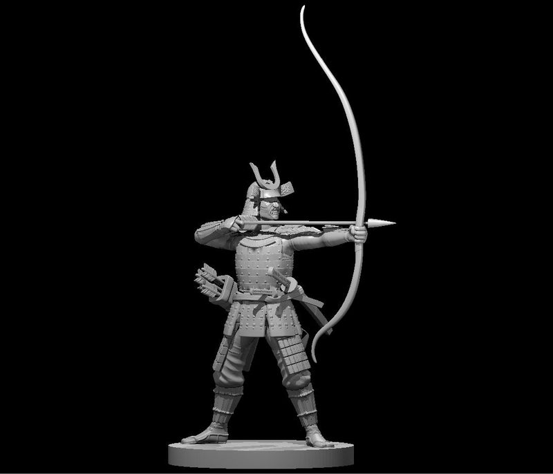 Samurai - DND - Pathfinder - Dungeons & Dragons - RPG - Tabletop - mz4250- Miniature-28mm-1"Scale