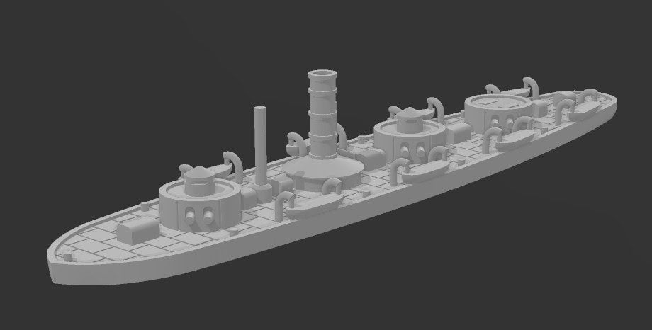 USS Roanoke - Union - 1/600 Scale - Ships - Sailboats - Age of Sail