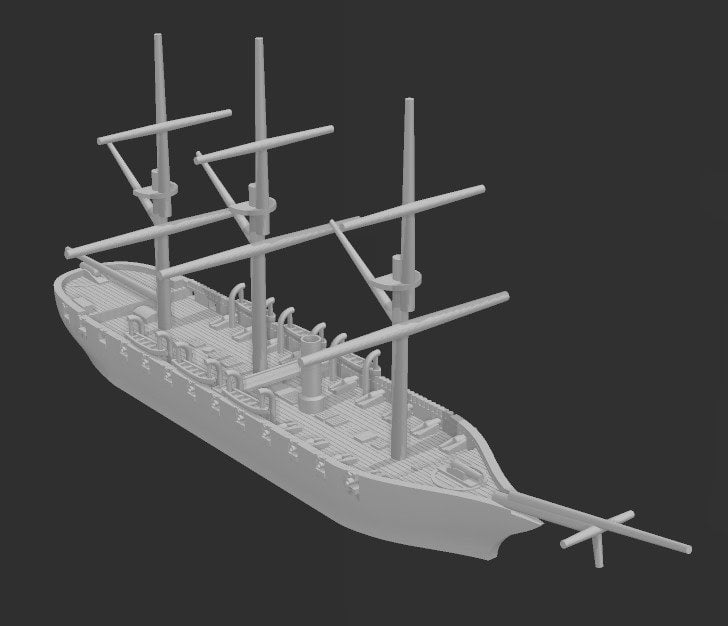 USS Richmond - Union - 1/600 Scale - Ships - Sailboats - Age of Sail