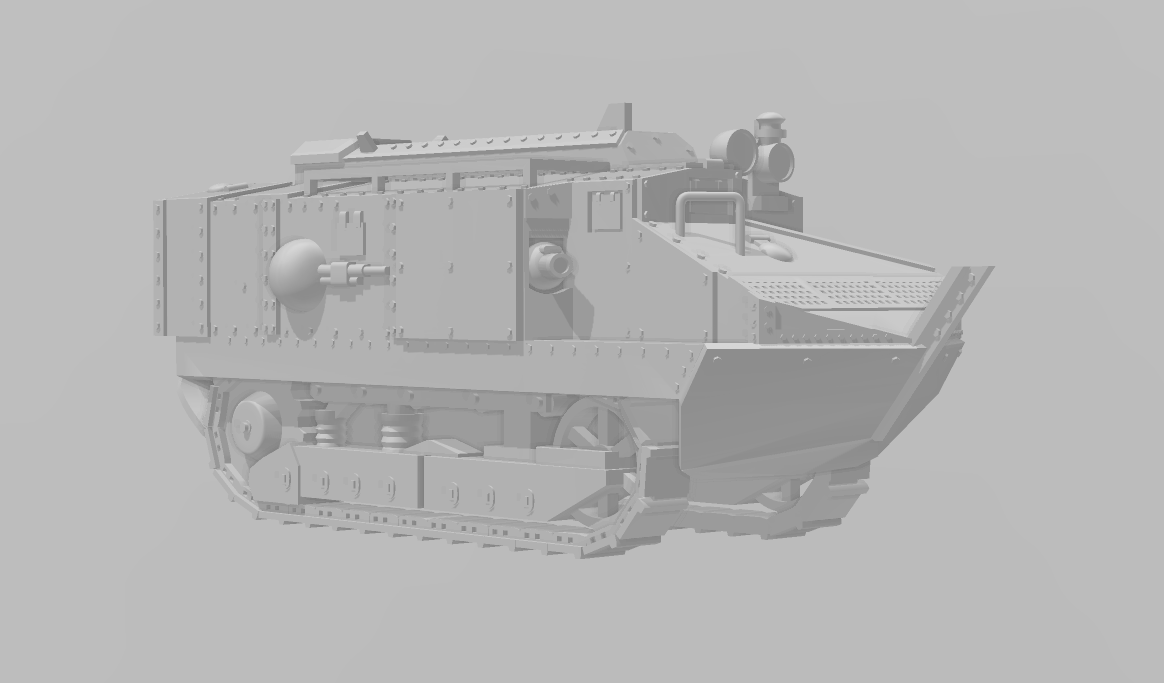 Schneider CA-1 - WWI - French Army -  wargame3d- 28mm Scale