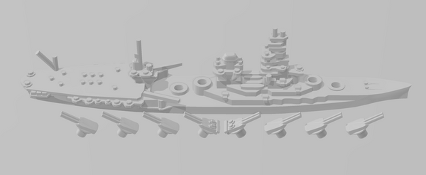 Ise Hybrid - IJN - Rotating Turret - Wargaming - Naval Miniature