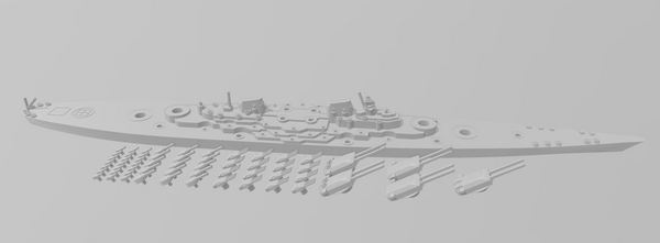 H-45 - What-If - German Navy - Rotating Turret - Wargaming - Naval Miniature