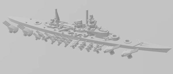 Scharnhorst - German Navy - Rotating Turret - Wargaming - Naval Miniature