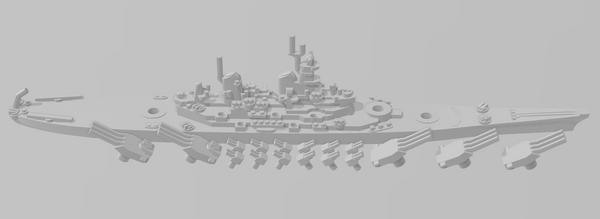 Iowa - US Navy - Rotating Turret - Wargaming - Naval Miniature