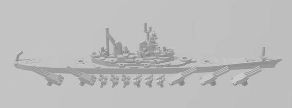 New Jersey - circa 1968 - US Navy - Rotating Turret - Wargaming - Naval Miniature