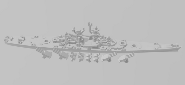 Alaska - US Navy - Rotating Turret - Wargaming - Naval Miniature