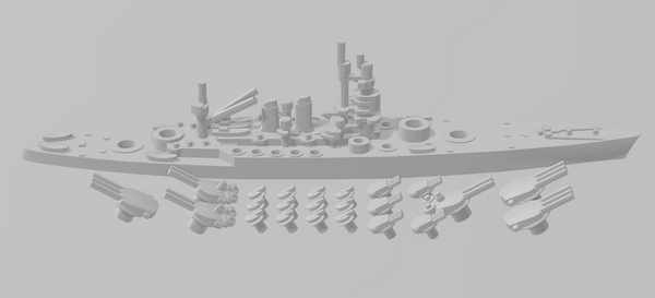 Andrea Doria - Italian Navy - Rotating Turret - Wargaming - Naval Miniature