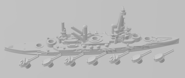 Bretagne - French Navy - Rotating Turret - Wargaming - Naval Miniature